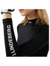 Asa Soft Compression High Neck Long Sleeve T-Shirt Black - J.LINDEBERG - BALAAN 5