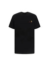 American Script Short Sleeve T-Shirt Black - CARHARTT WIP - BALAAN 2