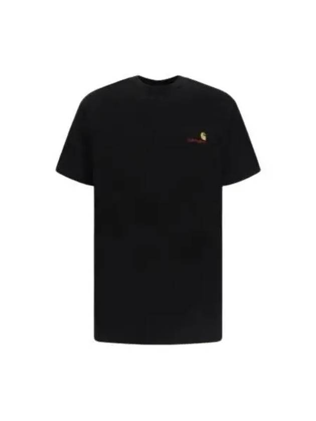 American Script Short Sleeve T-Shirt Black - CARHARTT WIP - BALAAN 2