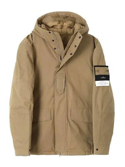 Ghost Piece Nylon Hooded Jacket Beige - STONE ISLAND - BALAAN 2