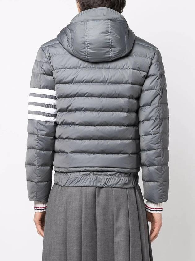 Poly Twill Down Filled 4-Bar Ski Padding Grey - THOM BROWNE - BALAAN 5