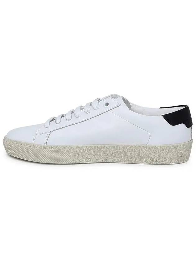 Court Classic Embroidered Low Top Sneakers White - SAINT LAURENT - BALAAN 4