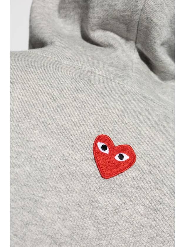 Comme Des Garçons Play Zip-up Sweatshirt, Unisex, Grey - COMME DES GARCONS PLAY - BALAAN 5