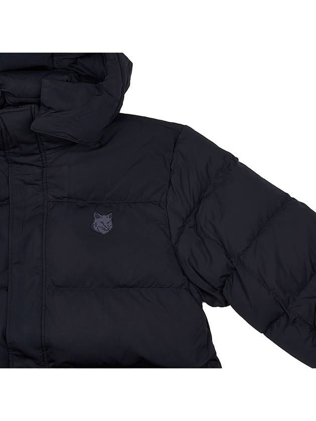 Puffer Bold Fox Head Patch Nylon Hood Padding Black - MAISON KITSUNE - BALAAN 5