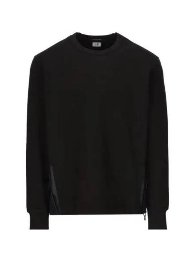 Metropolis Series Stretch Fleece Mix Pocket Sweatshirt Black - CP COMPANY - BALAAN 2