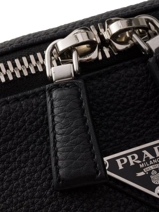 Leather Cross Bag Black - PRADA - BALAAN 5