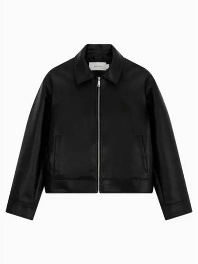 Jean Fox Leather Jacket Black - CALVIN KLEIN - BALAAN 2