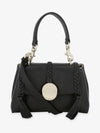 Penelope Mini Grained Leather Shoulder Bag Black - CHLOE - BALAAN 3