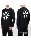 Military Star Sweatshirt Black - NEIL BARRETT - BALAAN 2