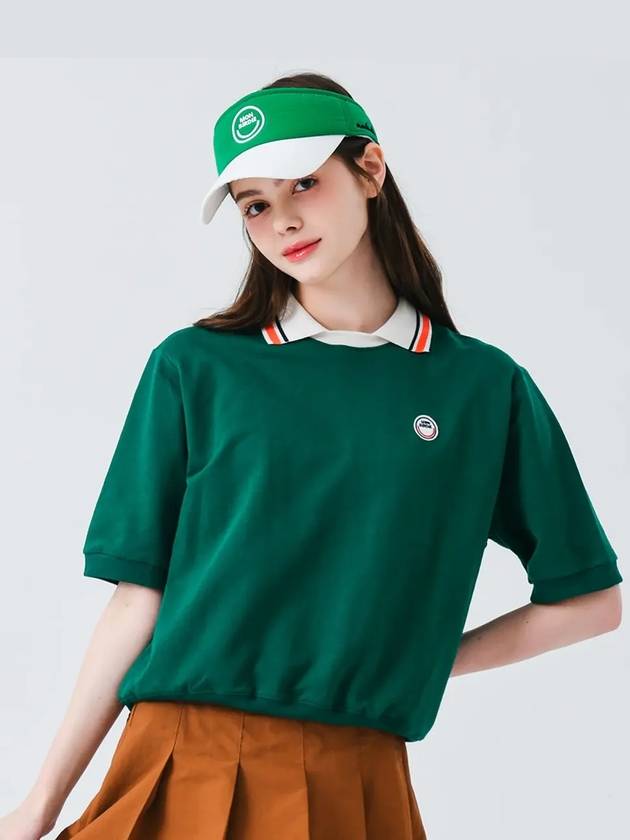 Retro summer short sleeve sweatshirt GREEN - MONBIRDIE GOLF - BALAAN 7