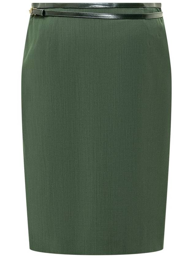 Philosophy Di Lorenzo Serafini Green Wool Skirt - PHILOSOPHY DI LORENZO SERAFINI - BALAAN 2