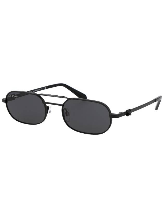 Sunglasses OERI072S23MET001 1007 1007 BLACK DARK GRAY - OFF WHITE - BALAAN 3