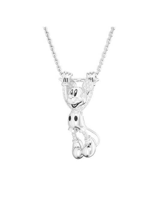 Disney100 Mickey Mouse Rhodium Pendant Necklace Silver - SWAROVSKI - BALAAN 1