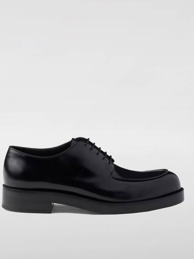 Brushed Leather Derby Black - PRADA - BALAAN 2