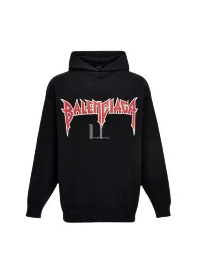 Logo Hoodie Black - BALENCIAGA - BALAAN 2