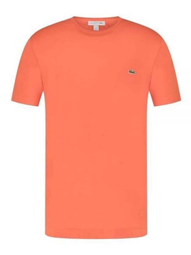 Men's Small Logo Sports Breathable Short Sleeve T-Shirt Orange - LACOSTE - BALAAN 2