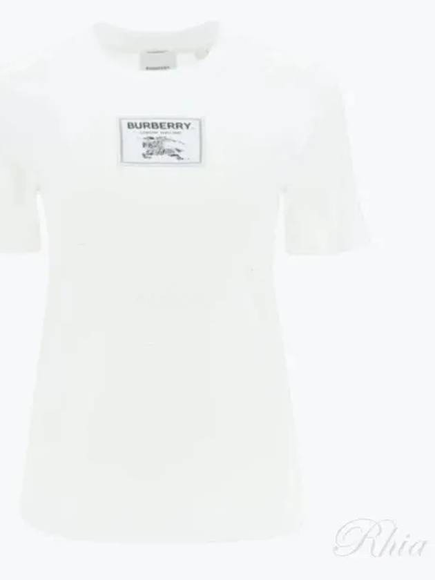 WoMen's Prorsum Label Cotton T-shirt White - BURBERRY - BALAAN 2