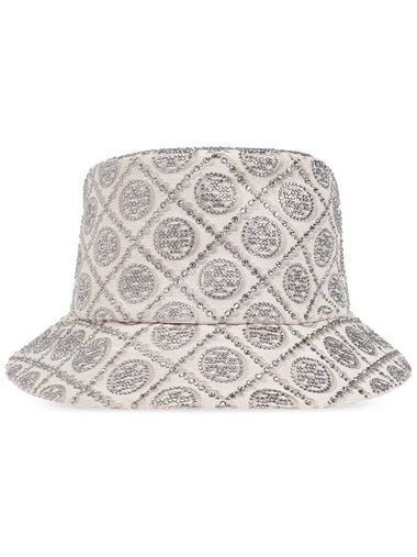 Tory Burch Hat With Shimmering Appliqués, Women's, Grey - TORY BURCH - BALAAN 1