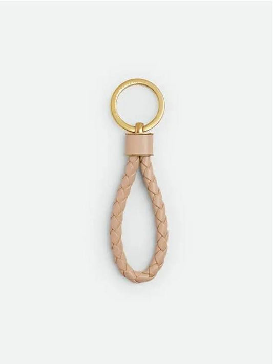 Intrecciato Lambskin Key Holder Lotus - BOTTEGA VENETA - BALAAN 2