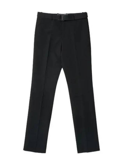 Buckle Dry Wool Slim Pants Black - OFF WHITE - BALAAN 2