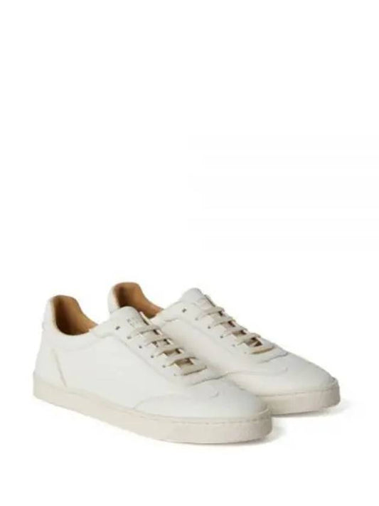 Deerskin Trainers Latex Sole Low Top Sneakers White - BRUNELLO CUCINELLI - BALAAN 2