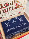 All About Monogram Wool Scarf Muffler Navy Blue - LOUIS VUITTON - BALAAN 2