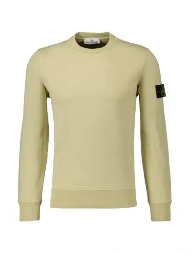 Wappen Patch Garment Dyed Sweatshirt Yellow - STONE ISLAND - BALAAN 2