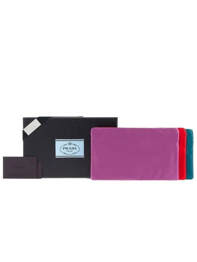 Nylon Zipper Pouch Bag 3-Piece Set - PRADA - BALAAN 5