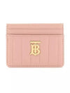 Women's Lola Quilted Leather Card Wallet Dusky Pink - BURBERRY - BALAAN 5