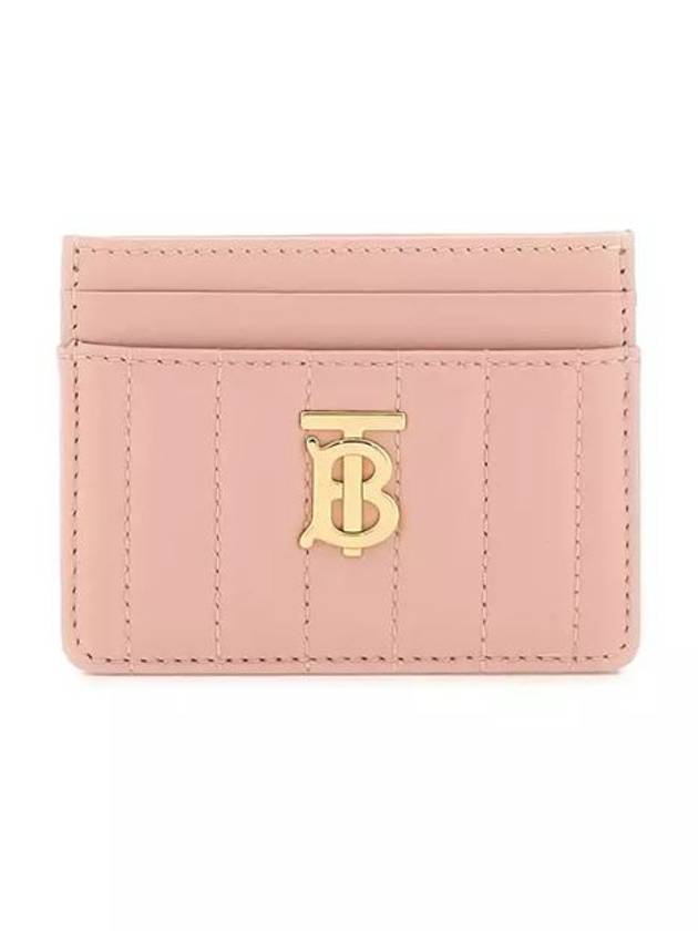 Women's Lola Quilted Leather Card Wallet Dusky Pink - BURBERRY - BALAAN 5