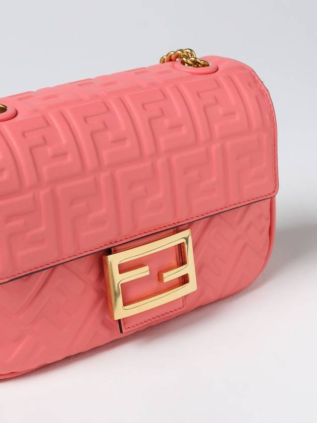 Baguette Medium Nappa Leather Chain Shoulder Bag Pink - FENDI - BALAAN 4