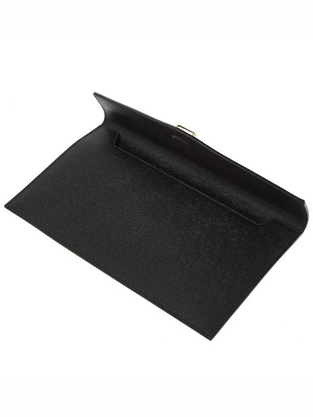 Uptown Envelope Monogram Leather Clutch Bag Black - SAINT LAURENT - BALAAN 9