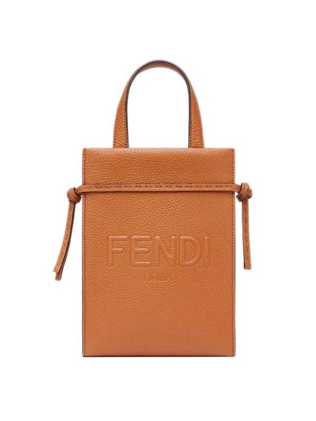 Roma Goto Shopper Mini Tote Bag Brown - FENDI - BALAAN.