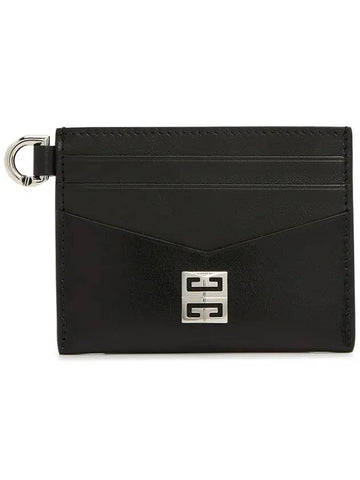 4G Metal Logo Card Wallet Black - GIVENCHY - BALAAN 1