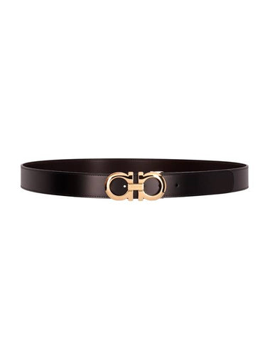 REVERSIBLE AND ADJUSTABLE GANCINI BELT - SALVATORE FERRAGAMO - BALAAN 1