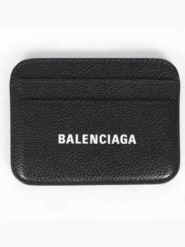 Logo leather card wallet black - BALENCIAGA - BALAAN 1