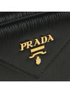 Vitello Move Logo 3-fold Bifold Wallet Black - PRADA - BALAAN 8