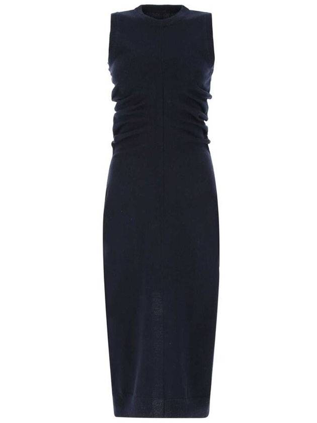 Cashmere stitch logo midi dress navy - MAISON MARGIELA - BALAAN 1