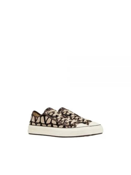 3W0S0GX4 RWC 6ZN 3W2S0GX4 Toile Iconograph Total Loop Low Top Sneakers - VALENTINO - BALAAN 2