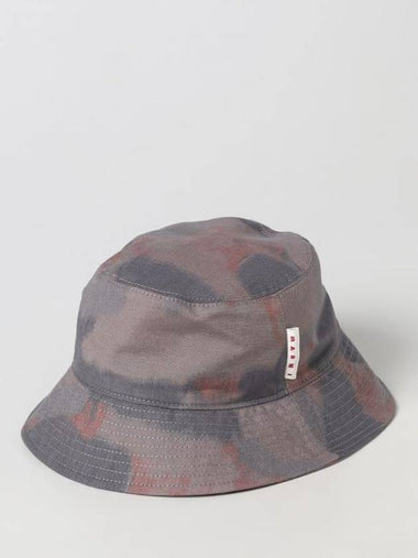 Washed Cotton Bucket Hat Grey - MARNI - BALAAN 1