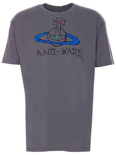 Anti Waste Short Sleeve T-Shirt Grey - VIVIENNE WESTWOOD - BALAAN 2