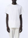 Logo Patch Cotton Short Sleeve T-Shirt 3 Pack White - JIL SANDER - BALAAN 5