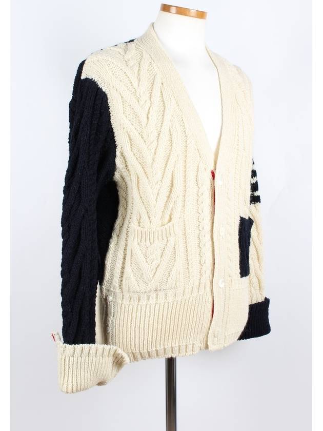 Aran Cable Funmix Cardigan 5 - THOM BROWNE - BALAAN 6