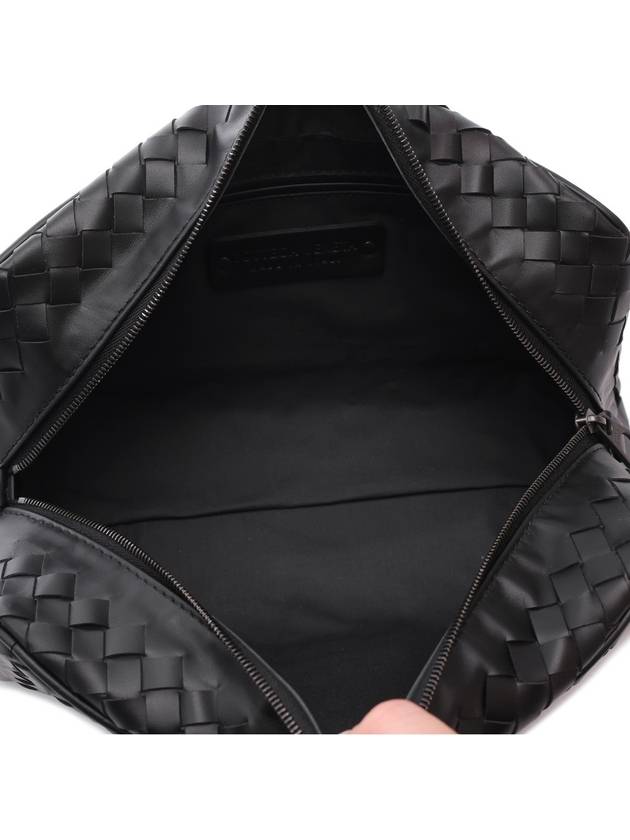 Men's Intrecciato Pouch Bag Black - BOTTEGA VENETA - BALAAN 7