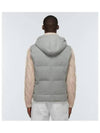 Feather Down Padded Wool Vest Grey - BRUNELLO CUCINELLI - BALAAN 4