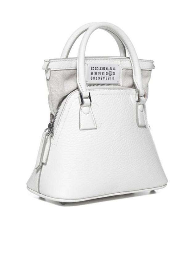 5AC Classique Micro Tote Bag White - MAISON MARGIELA - BALAAN 4