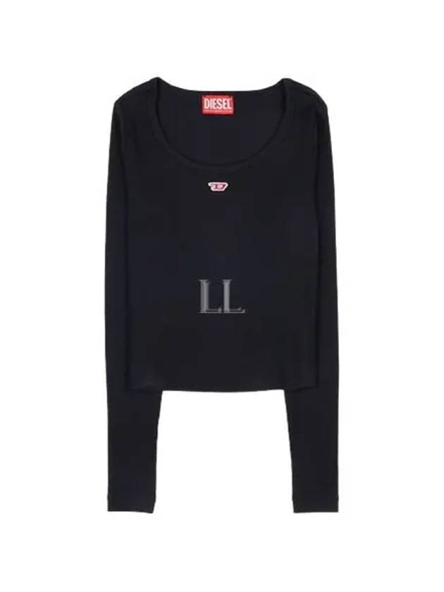 T-Ballet-D Logo Long Sleeve T-Shirt Black - DIESEL - BALAAN 2