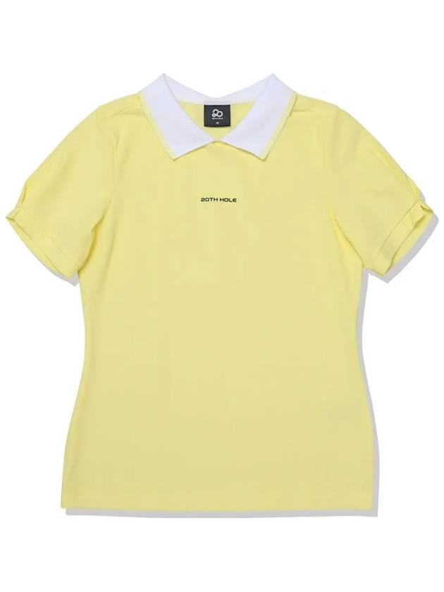 Puff Short Sleeve T-Shirt Women YELLOW - 20THHOLE - BALAAN 3