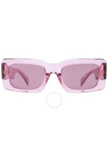 Versace Violet Internal Mirror Silver Rectangular Ladies Sunglasses VE4444U 5355AK 54 - VERSACE - BALAAN 1