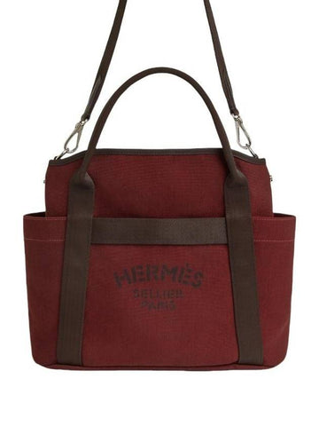 Grooming Bag Canvas H068312CKRC - HERMES - BALAAN 1